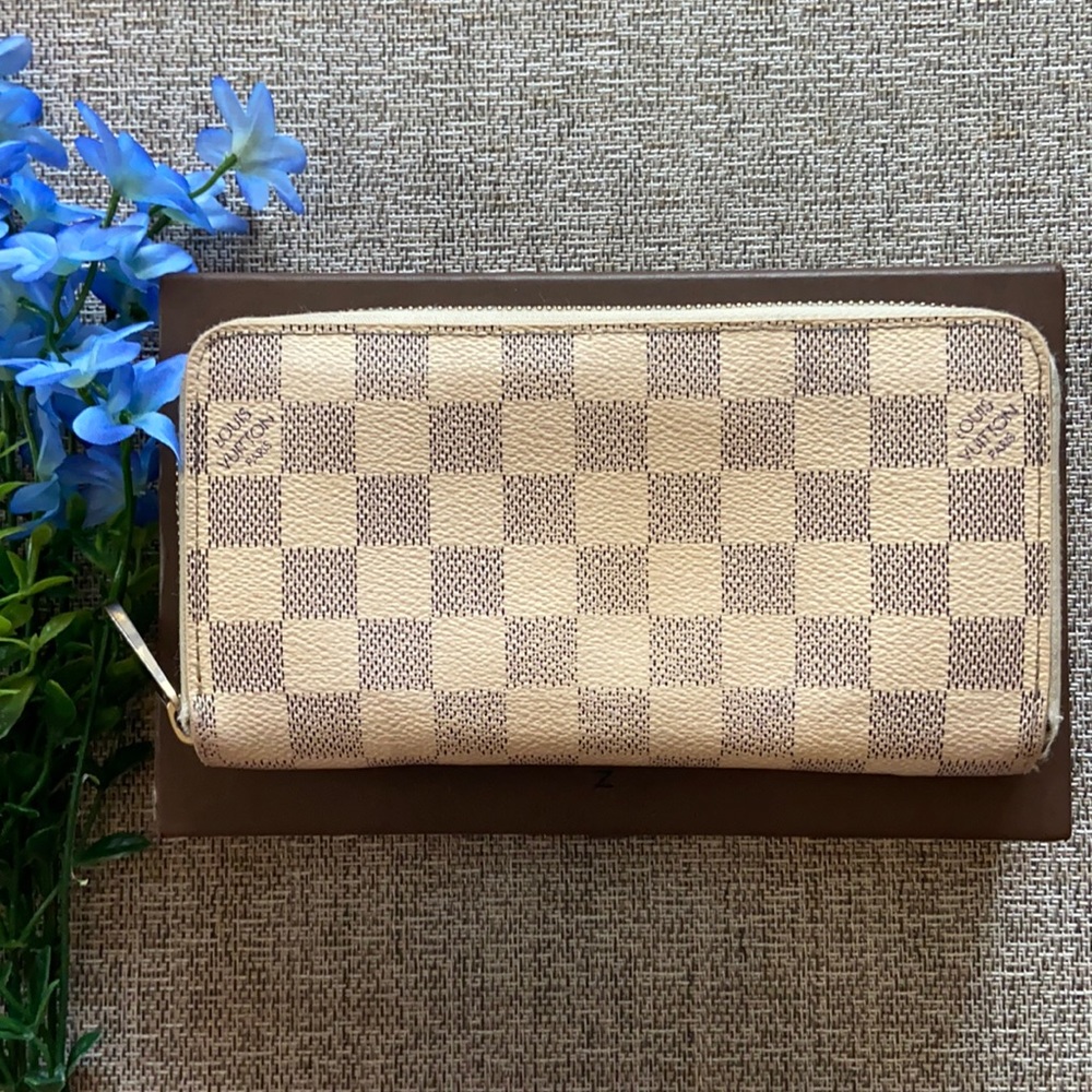 💙White ZIPPY DAMIER AZUR 💙